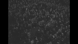Processions and audience at German-American Bund rally at Madison Square Garden in New York City News Clip