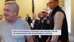 15 first responders honored for saving Pelham Manor fire captain's life Instructional Video