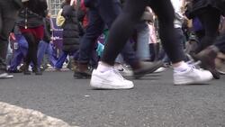 Striking Junior Doctors march through central London News Clip