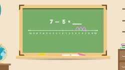 Subtract Numbers: Number Line Instructional Video