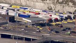 Aerials of the Port of Dover News Clip