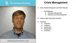 Crisis Management Instructional Video