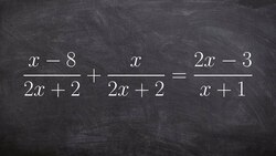 Solving a rational equation by multiplying by your denominators Instructional Video
