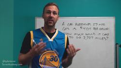 How do to a Miles per Gallon Equation Instructional Video