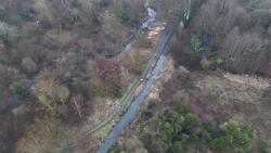 Drone footage of the scene in Hall Green where 12-year-old was stabbed to death News Clip