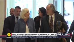 Far-right leader Marine Le Pen banned from 2027 presidential race News Clip