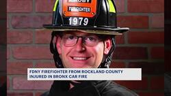 FDNY firefighter from New City recovering from burns following massive Bronx car explosion News Clip