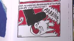 CLEAN : Cartoon cat helps keep Tunisia's revolutionary flame alight News Clip