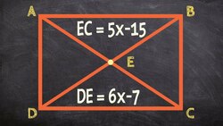 How to find the missing value using the diagonals of a rectangle Instructional Video