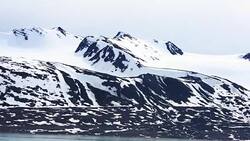sailing in frozen sea, Svalbard Stock Footage