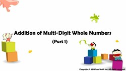 Addition of Multi-Digit Whole Numbers (Part 1) Instructional Video