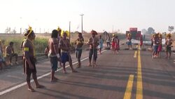 CLEAN : Brazil's Kayapo people block trans-Amazonian road to protest virus crisis, deforestation News Clip