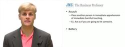 Assault and Battery - Tort Law Instructional Video