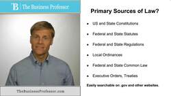 Sources of Law - United States Instructional Video
