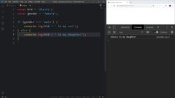 Frontend Web Development Bootcamp - Build a Twitter Clone - Conditional Statements Instructional Video