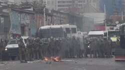 CLEAN : Protesters, police clash at event marking 48 years since coup in Chile News Clip