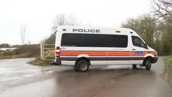 Police at Bear Lane in Ashford News Clip