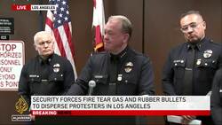 Tensions flare in Los Angeles as anti-ICE protesters clash with police in third night of violence News Clip