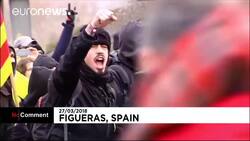 Catalan police break up pro-independence motorway protest News Clip