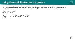 The laws of indices - multiplication Instructional Video