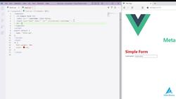 The Complete Vue.js Course for Beginners - Simple Form Instructional Video
