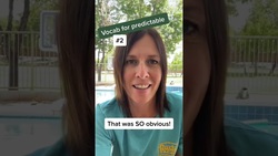 Prediction Vocabulary that is Not so Obvious! #shorts Instructional Video