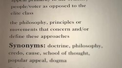 Populism Definition Stock Footage