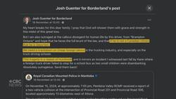 Manitoba MLA expresses regret after suggesting driver in fatal crash should be deported News Clip