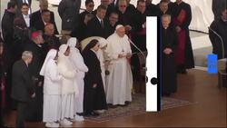 Watch: Pope offers a kiss to nun who has delivered 3,000 babies News Clip