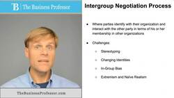 Intergroup Negotiations Instructional Video