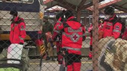Ukrainian Refugees Arriving in Przemysl, Poland News Clip
