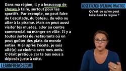 GCSE French Speaking: Activities in your Town. Instructional Video