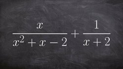 Math Lesson for adding two rational expressions by determining a common denominator Instructional Video