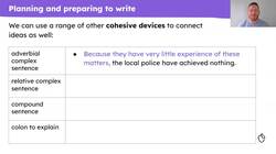 Writing the second paragraph of a persuasive letter to Sherlock Holmes Instructional Video