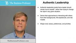Authentic Leadership Instructional Video