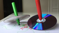 Art Activity: Spinning Top with Marker and CD Instructional Video