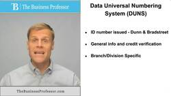 DUNS Number - Explained Instructional Video