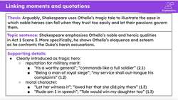 Linking moments and quotations in 'Othello' Instructional Video