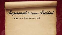 Requirements to Become President of the United States Instructional Video