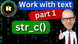 Text Manipulation in R with str_c() Instructional Video