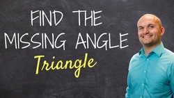 Finding the measure of angle when given two side lengths of a triangle - math help Instructional Video