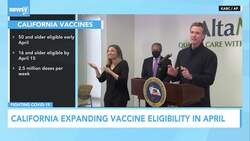 CA Gov. Newsom Says Vaccine Available to All Adults in April News Clip