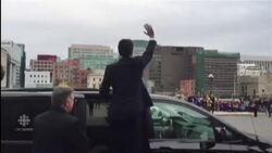 Trudeau and Harper meet News Clip