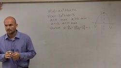 How to determine the domain and range of a quadratic using its vertex Instructional Video