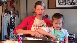 Marbled Paper From Shaving Cream And Food Coloring Instructional Video