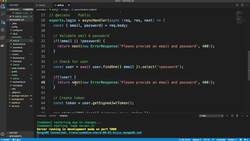 Node.js API Masterclass with Express and MongoDB - User Login Instructional Video