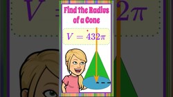 Find the Radius of a Cone | G-GMD.A.3 Instructional Video