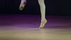 little child girls ballerina in a tutu skirt Stock Footage