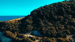 Aerial View Rock Cliffs on a Coastline - Ağva Stock Footage