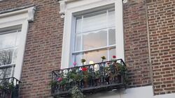 Residential street with wealthy expensive houses In Islington News Clip